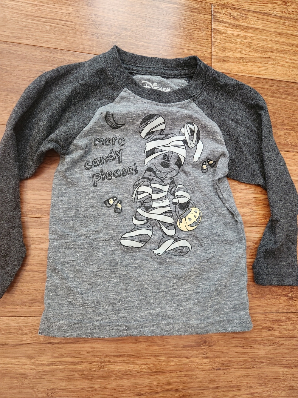 Disney Kid's Mickey Mouse Mummy Long Sleeve Halloween Shirt, 2T